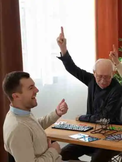 Mænd der spiller bingo